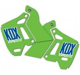 1989 KDX200 tank – radiatorkap stickers