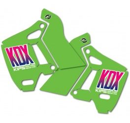 1990 KDX200 tank – radiatorkap stickers