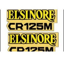 Elsinore 125 zijschildstickers, dik