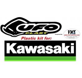 Plastic kit KX125 1992 met USD nummerplaat voor