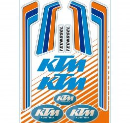 Vintage KTM stickervel, Tecnosel