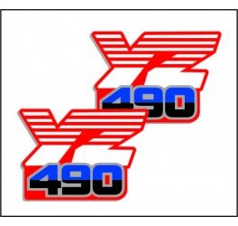 YZ490 radiatorkap stickers, 1986