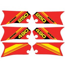 Zijschildstickerset 1983